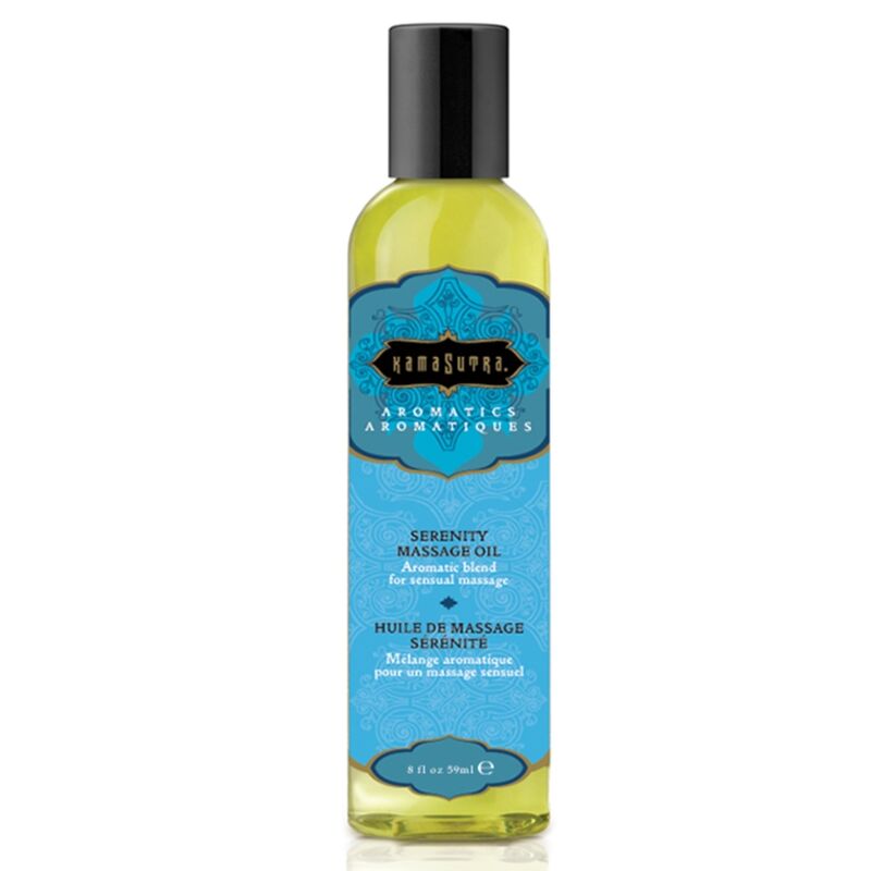KamaSutra Serenity masažno ulje s mažuranom, geranijem i lavandom, 59 ml