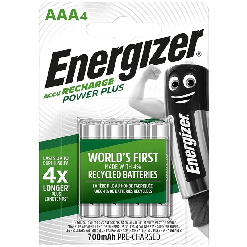 Punjive AAA baterije 700 mAh, do 1000 ciklusa punjenja i dug vijek trajanja ENERGIZER