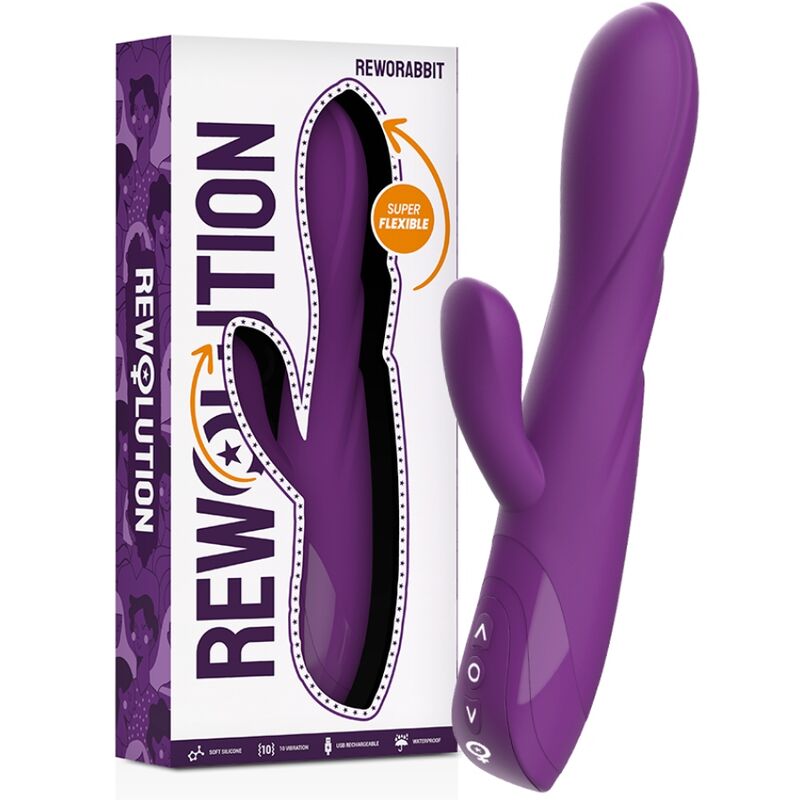 REWOLUTION RewoRabbit vibrator za dvostruku stimulaciju s fleksibilnim nastavkom