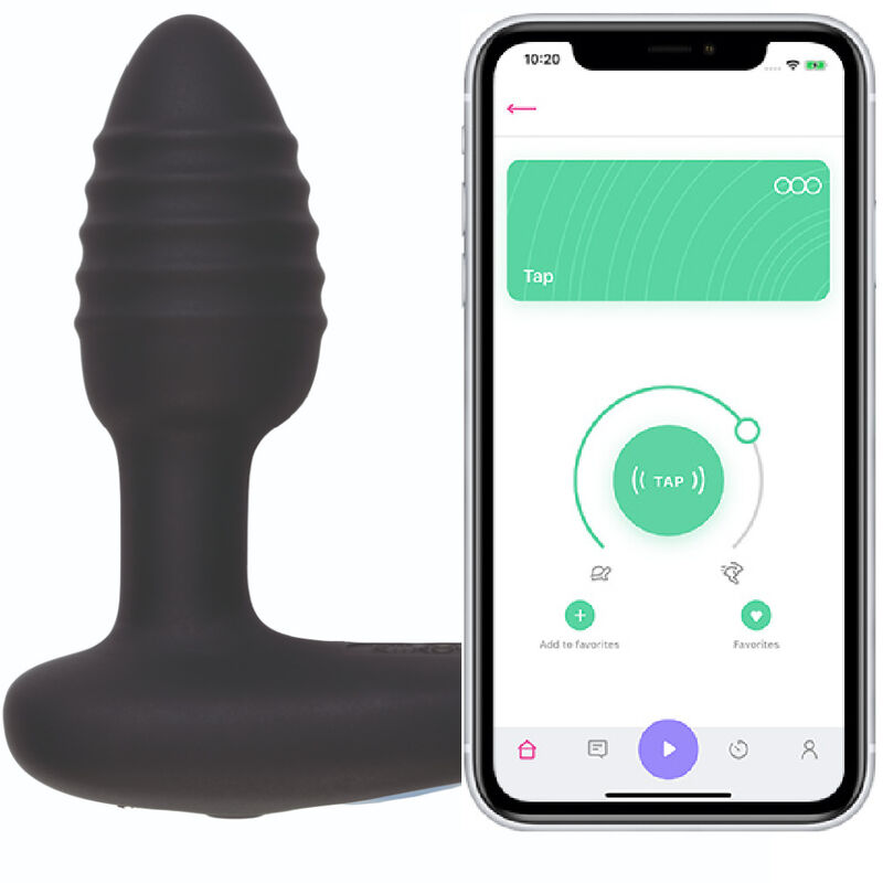 KIIROO Lumen vibrirajući analni čep s LED rasvjetom