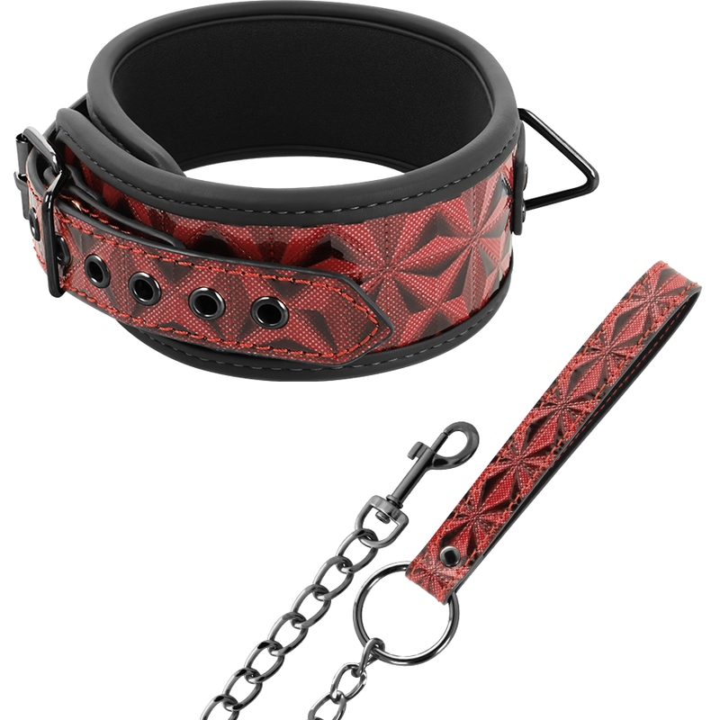BEGME Red Edition BDSM ogrlica s podstavom od neoprena