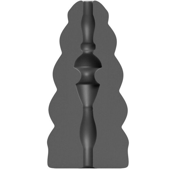 Masturbator ALL BLACK Flick s teksturiranom unutrašnjošću