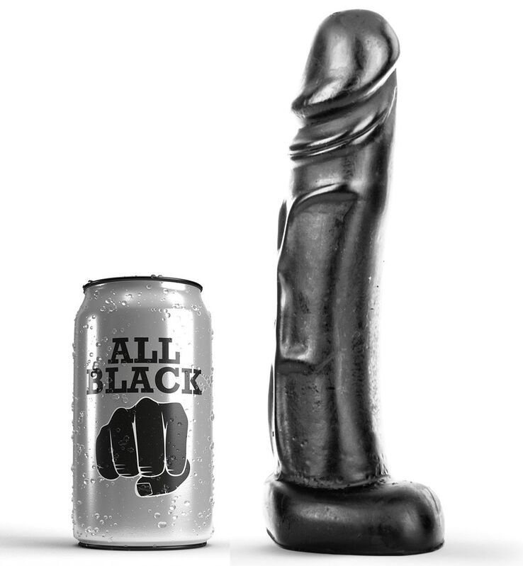 ALL BLACK dildo 22 cm