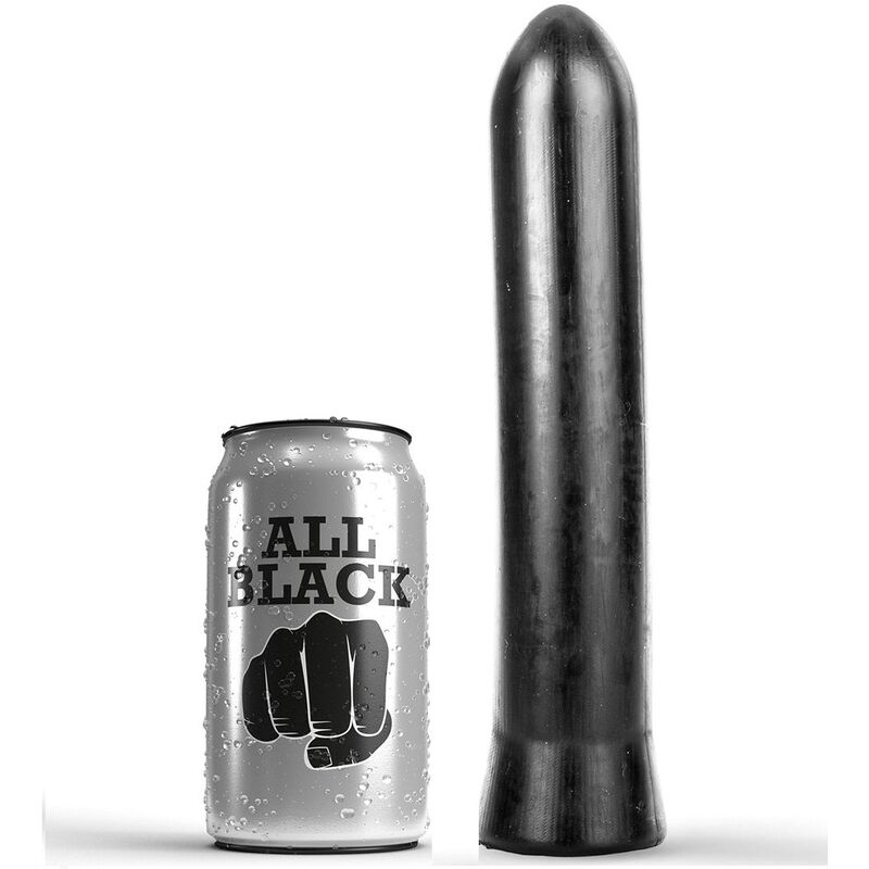 Fleksibilni dildo ALL BLACK, 22 cm