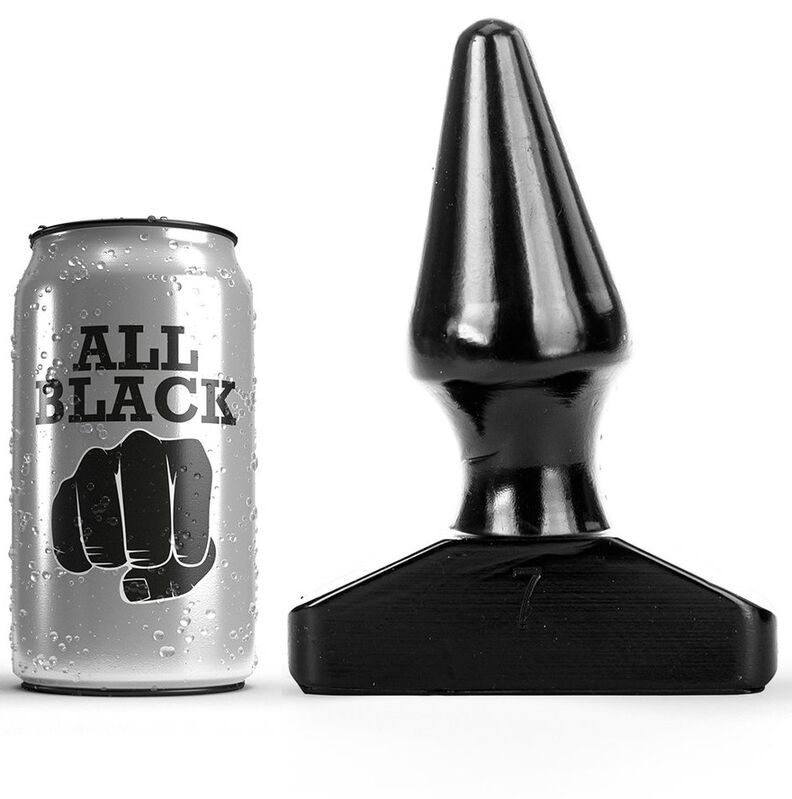 ALL BLACK analni čep od PVC-a, 16 cm