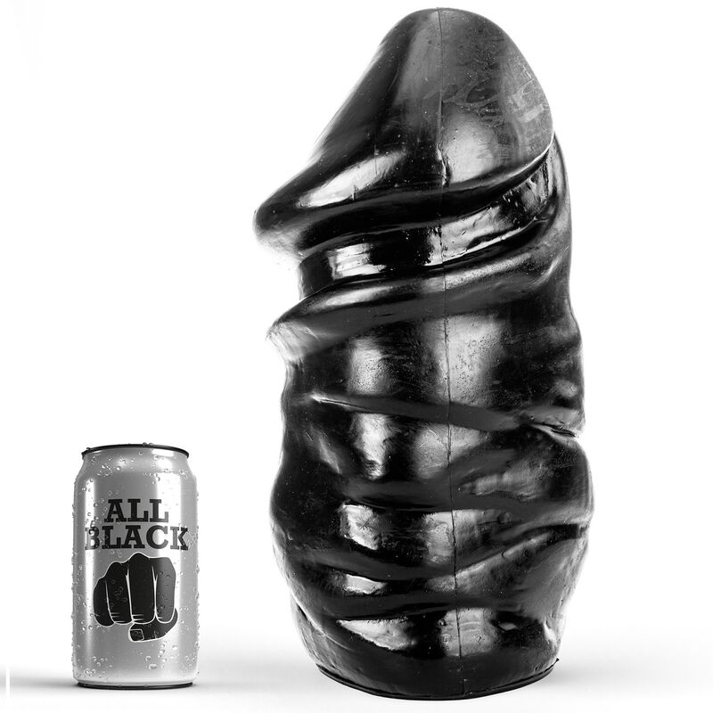 ALL BLACK analni dildo od PVC-a