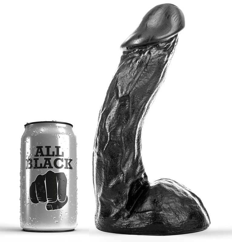 ALL BLACK dildo 23 cm