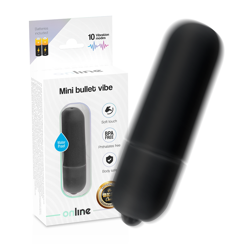 ONLINE Mini Bullet minivibrator, crni