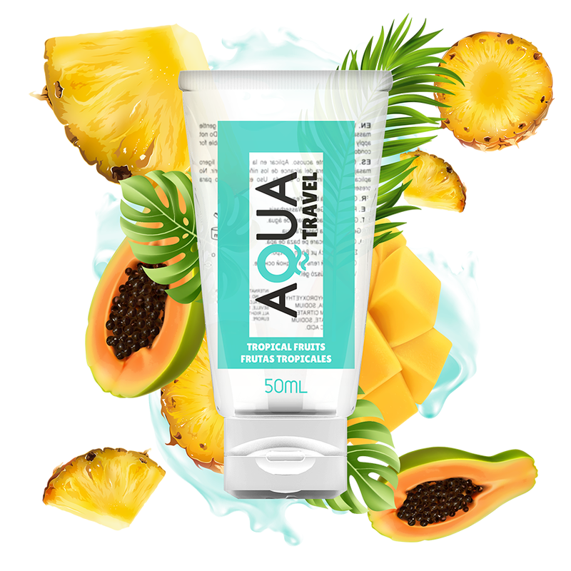 AQUA TRAVEL lubrikant s okusom tropskog voća, 50 ml