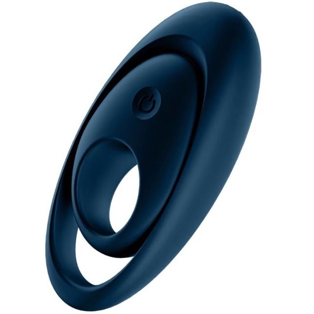 Satisfyer Glorious Duo vibrirajući prsten za penis, plavi
