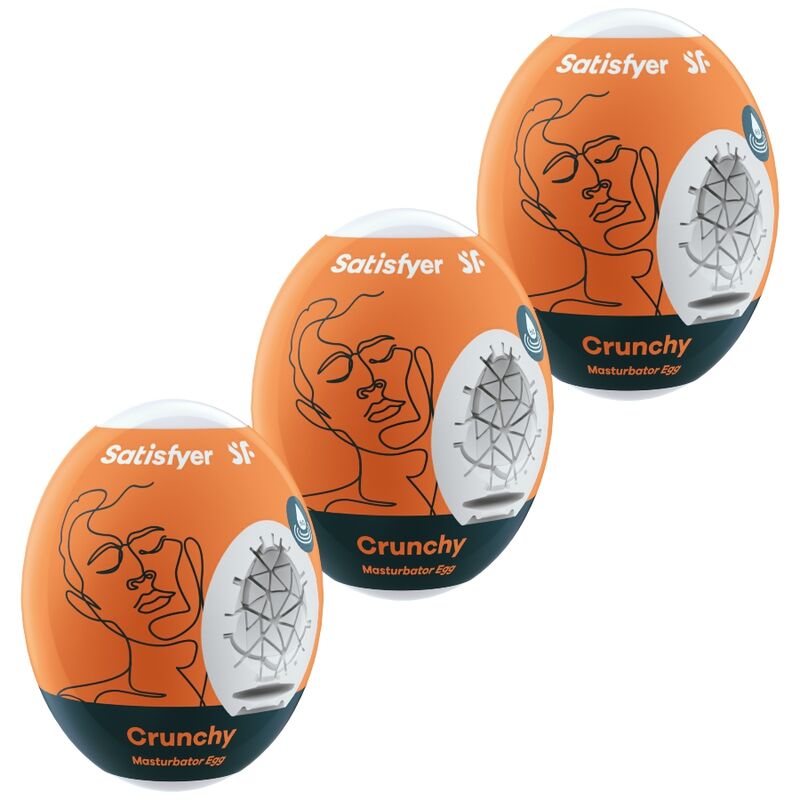 Satisfyer Crunchy masturbacijske jajašca, 3 komada