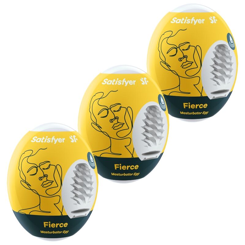 Satisfyer Fierce masturbacijska jaja za muškarce, set od 3 komada