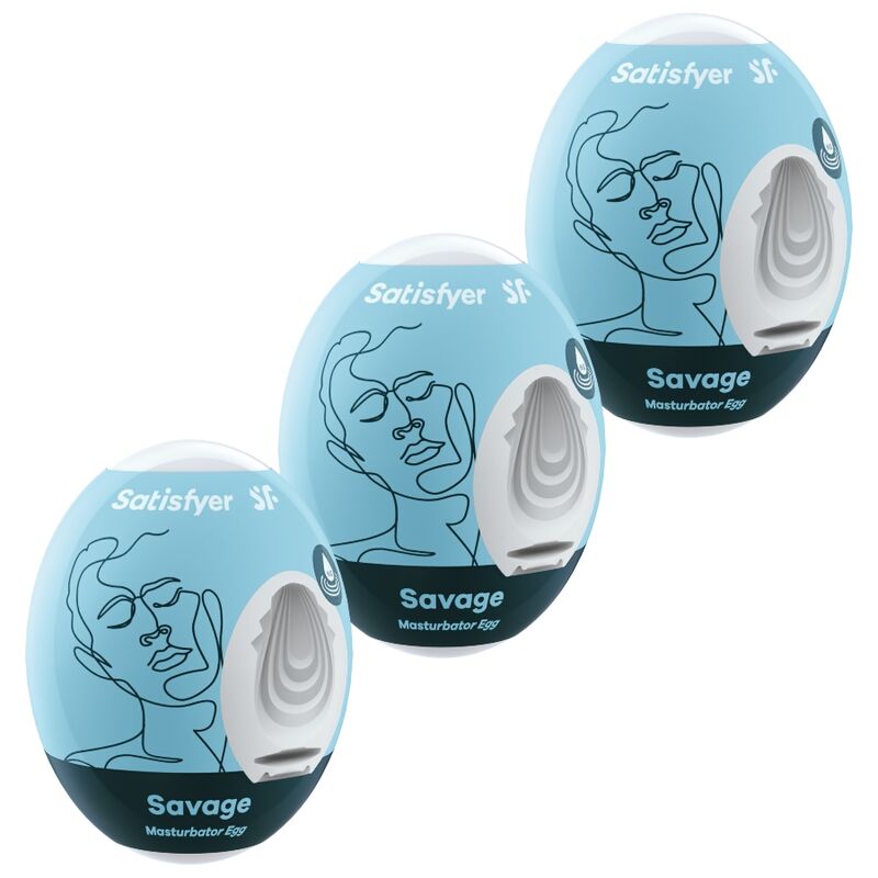 Satisfyer Savage masturbacijska jaja, set od 3 komada