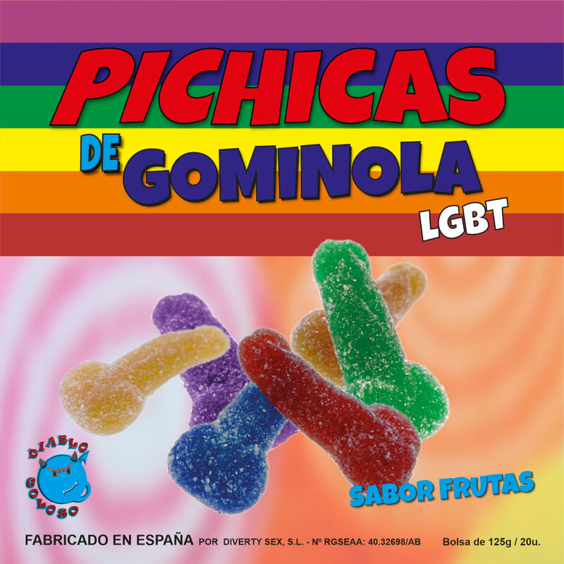 PRIDE voćni gumeni bomboni u obliku penisa sa šećerom