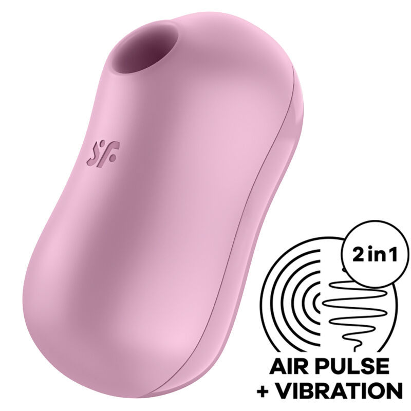 Satisfyer Cotton Candy vibrator s tlačnim valovima, ljubičasti