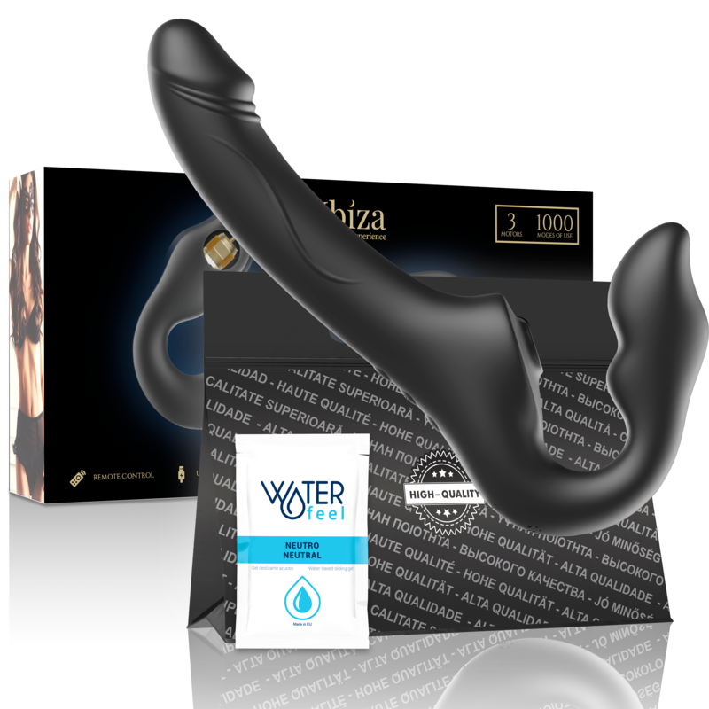 Vibrator bez remena s daljinskim upravljačem za G točku i klitoris, 3 motora IBIZA TECHNOLOGY