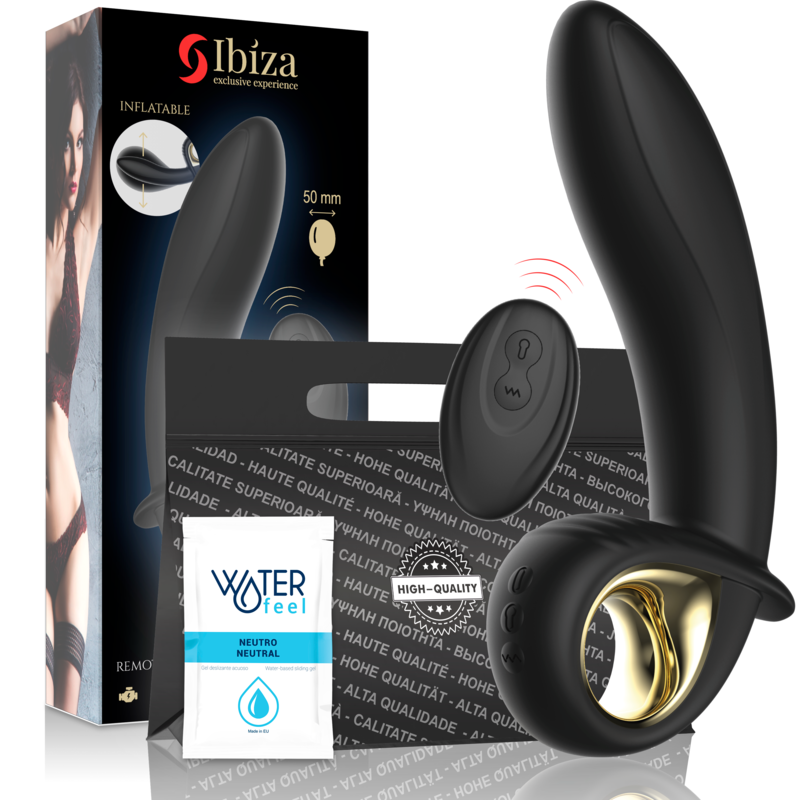 IBIZA snažan napuhavajući analni i vaginalni vibrator s daljinskim upravljačem