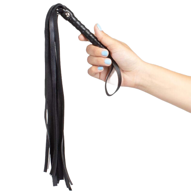 SECRETPLAY crni BDSM bič, 44 cm
