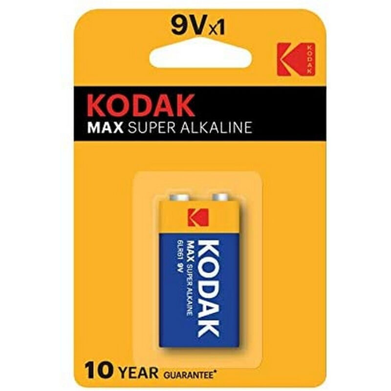KODAK alkalna baterija 9 V LR61, kompaktna i visokog napona, za uređaje i senzore