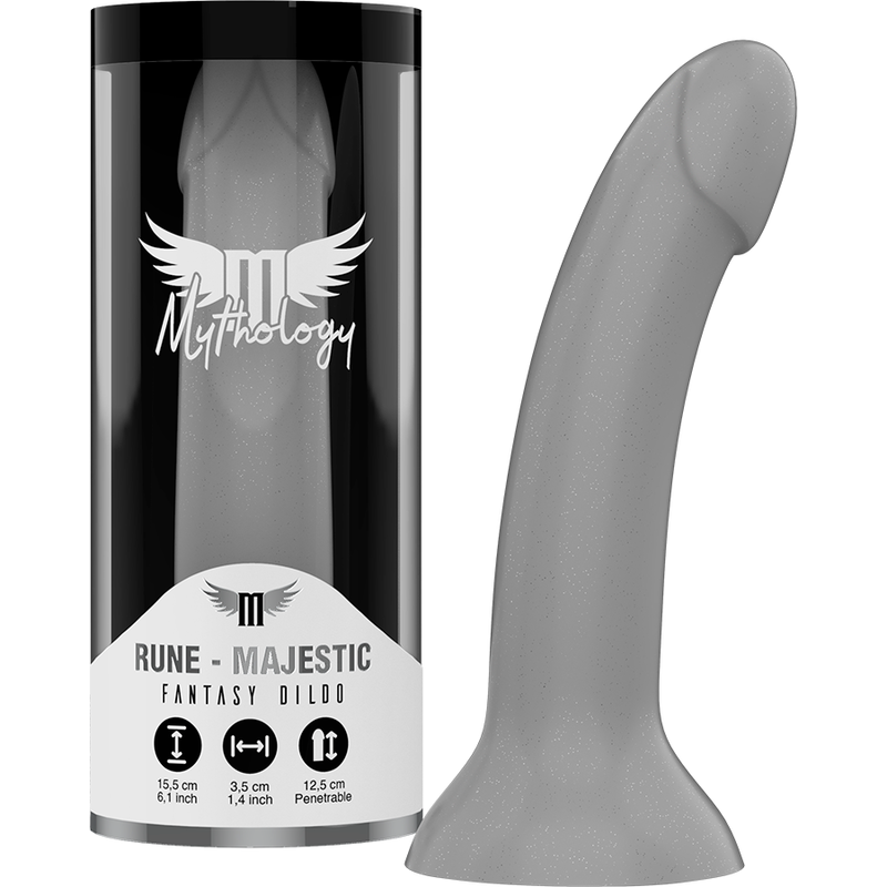MYTHOLOGY Rune Majestic Dildo S, srebrne boje