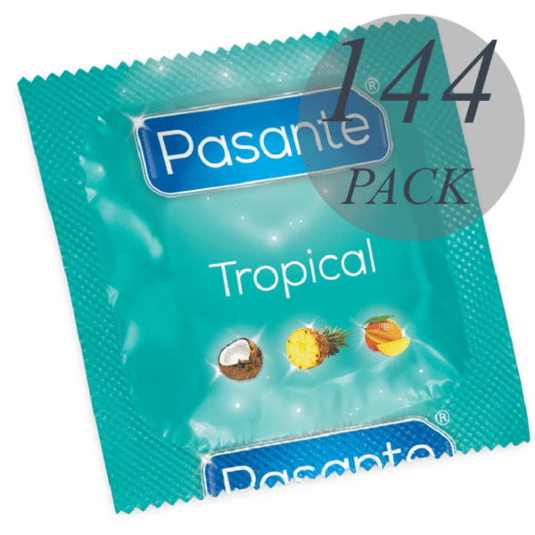 PASANTE Tropical kondomi s okusom, 144 komada