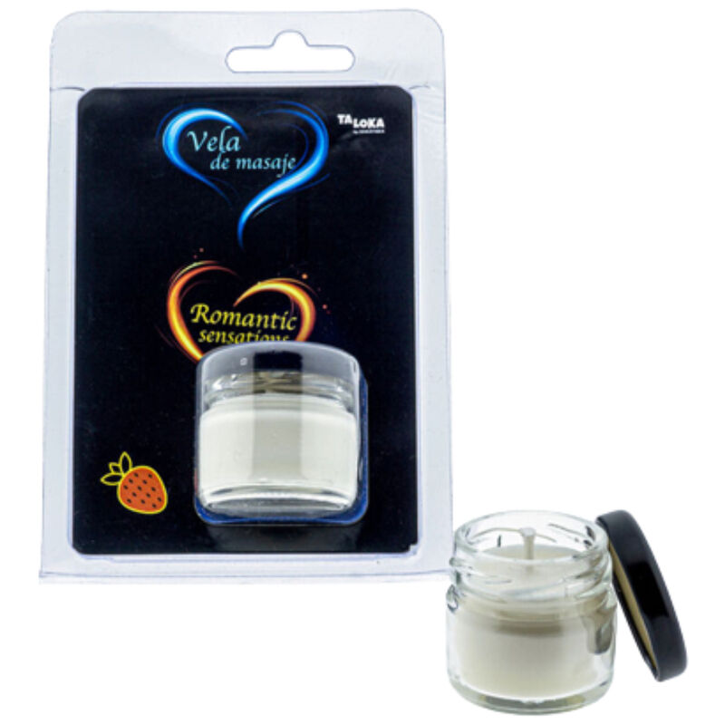 TALOKA masažna svijeća s mirisom jagode, 30 ml