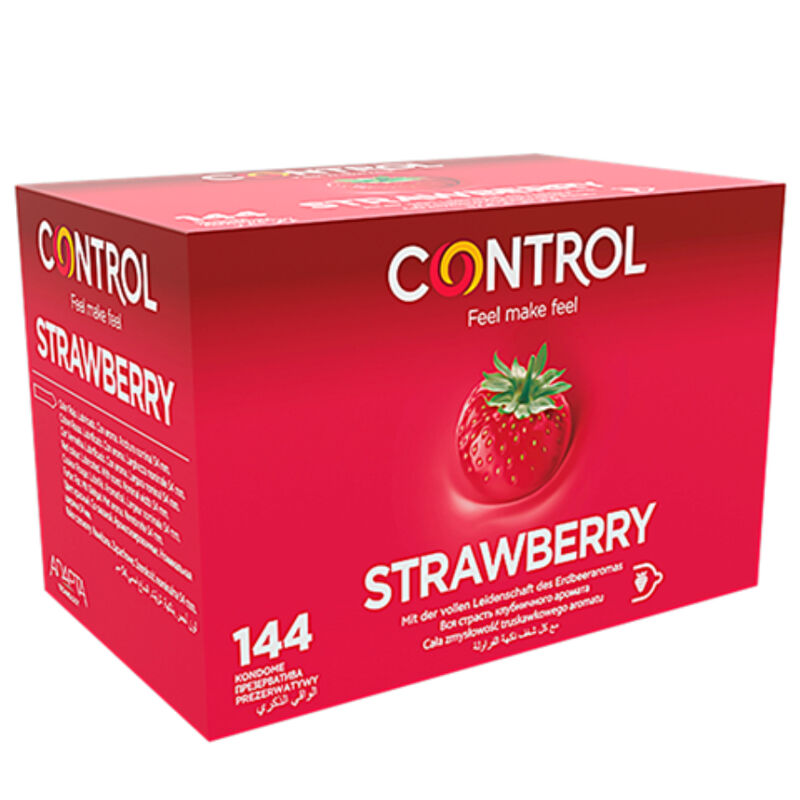 Control Adapta kondomi s mirisom jagode, 144 komada