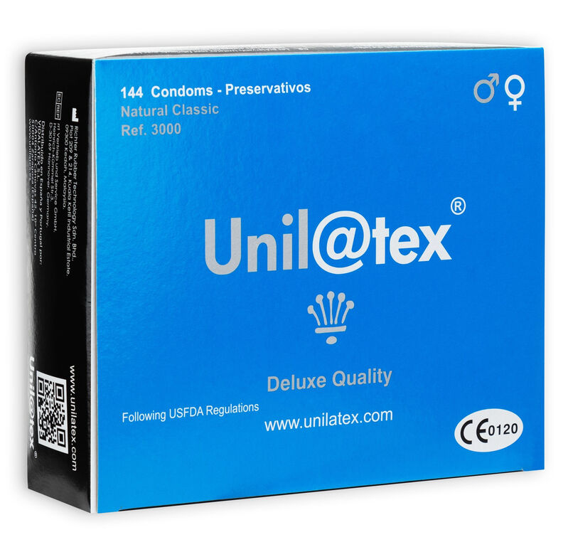 UNILATEX Natural standardni kondomi, 144 komada