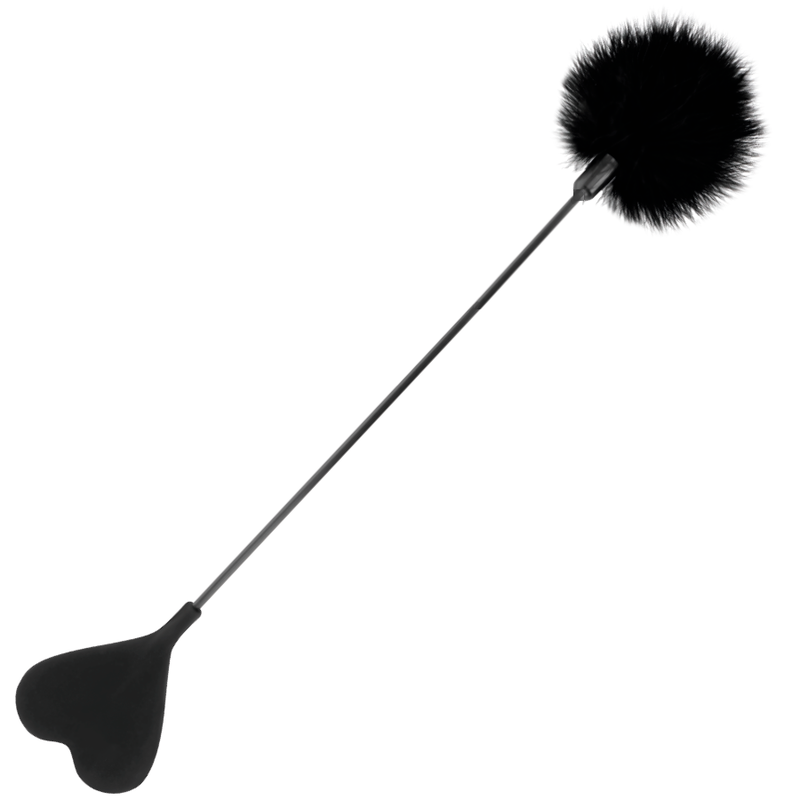 DARKNESS Black Love Feather Whip s perom, 40 cm