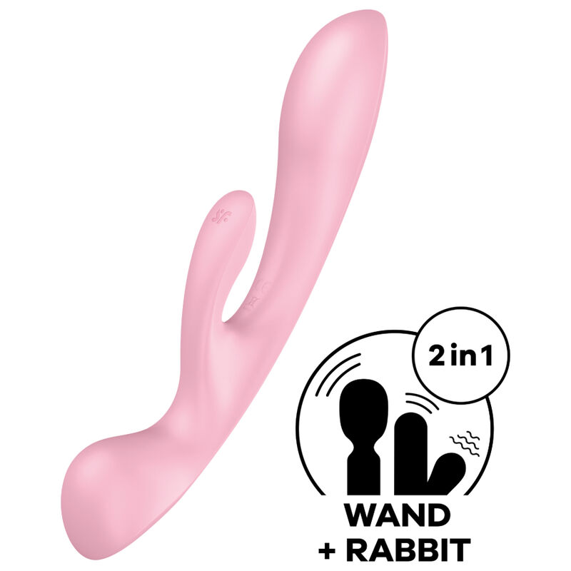 Zec vibrator za G točku i klitoris, 3 motora, tih, USB punjenje SATISFYER