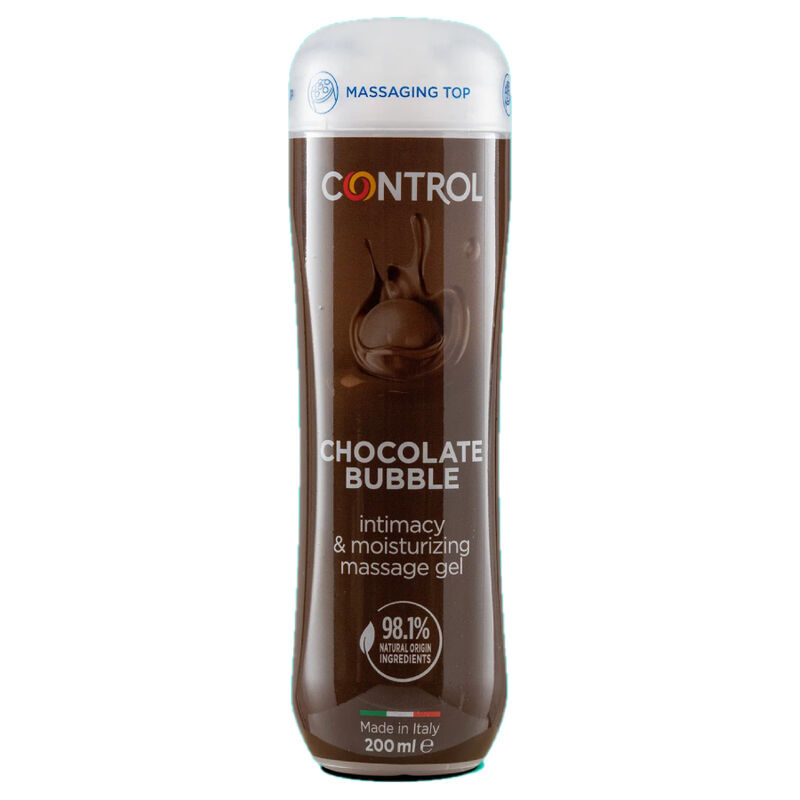 Control Chocolate Bubble masažni gel s mirisom čokolade, 200 ml