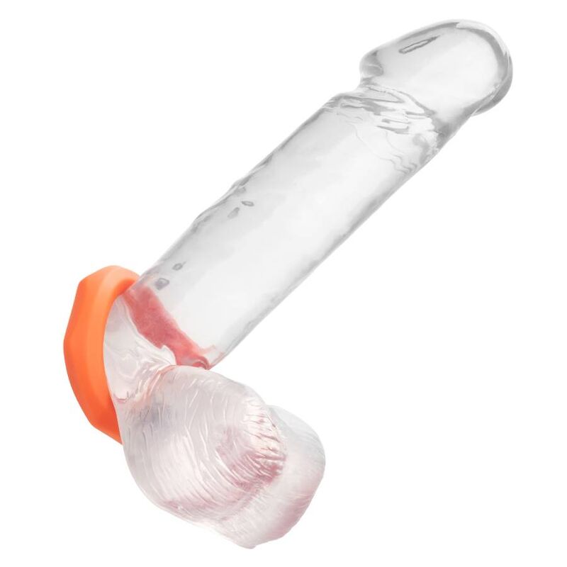 CalExotics Alpha Sexagon prsten za penis bez vibracija, narančasti