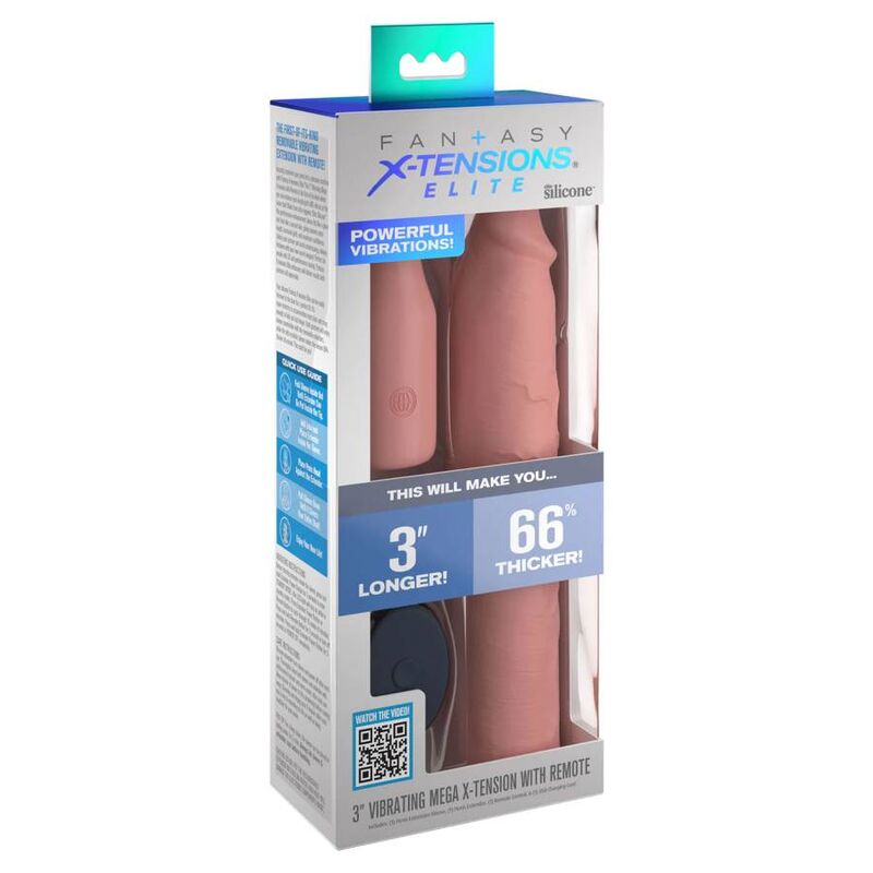 FANTASY X-TENSIONS navlaka za penis s vibracijama i daljinskim upravljačem