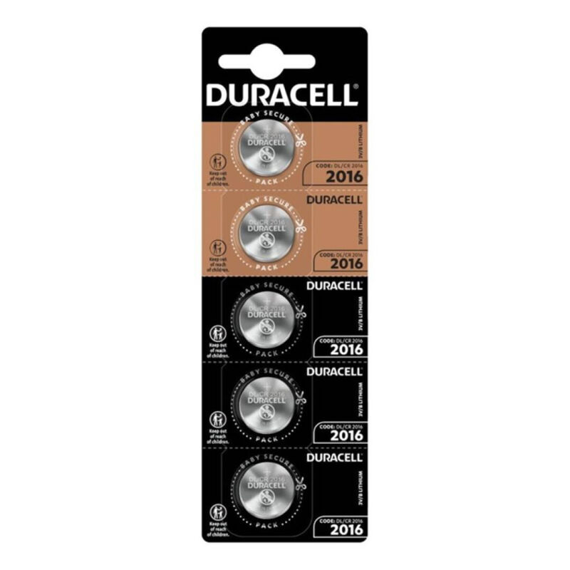 Litijska gumbasta baterija CR2016 3 V, dug vijek trajanja DURACELL