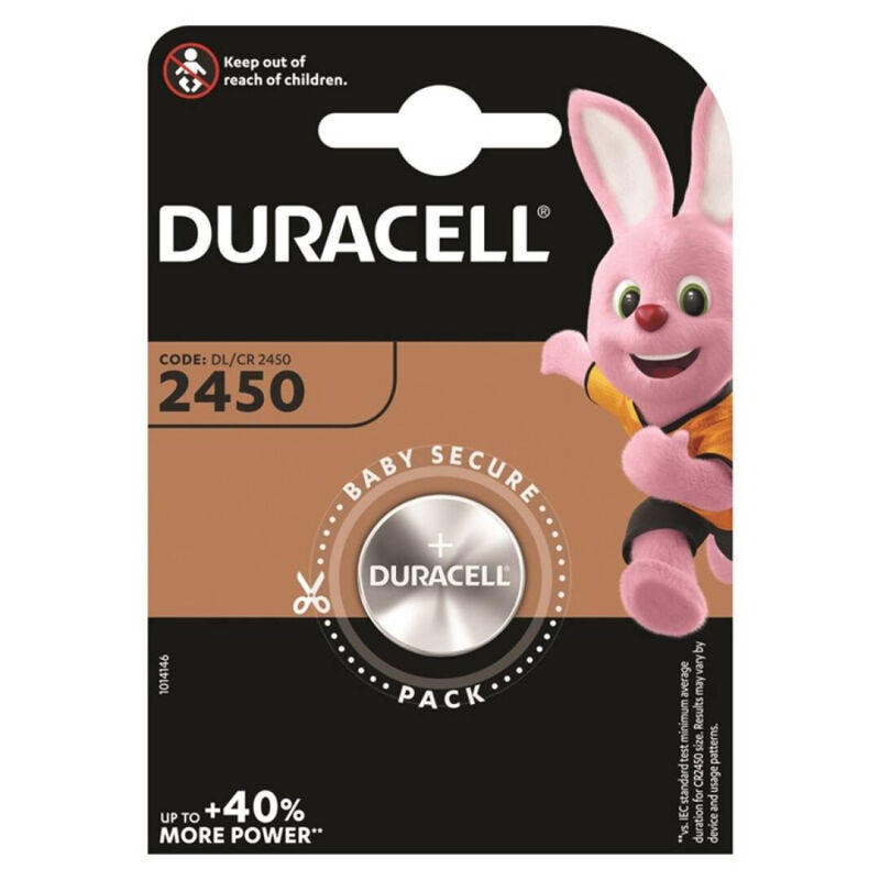 Litijska gumbasta baterija CR2450 3V velikog kapaciteta, dugog vijeka trajanja za uređaje DURACELL