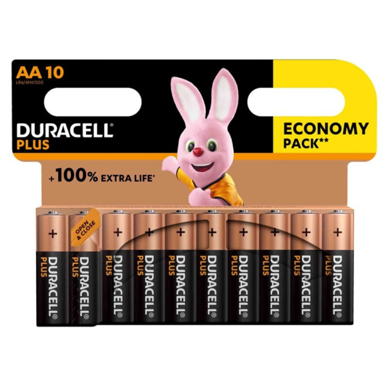AA baterije LR6, pakiranje od 10 komada, dugotrajne za svakodnevne uređaje DURACELL