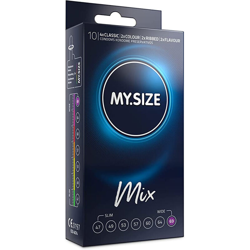 MY.SIZE MIX kondomi 69 mm, 10 komada