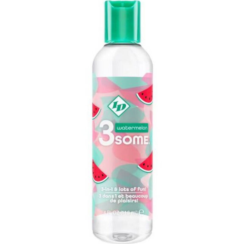ID 3SOME lubrikant s okusom lubenice, 4 fl oz