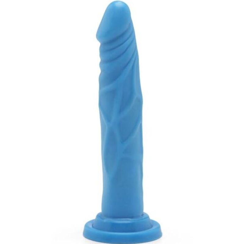 GET REAL Happy Dicks dildo, plavi, 19 cm