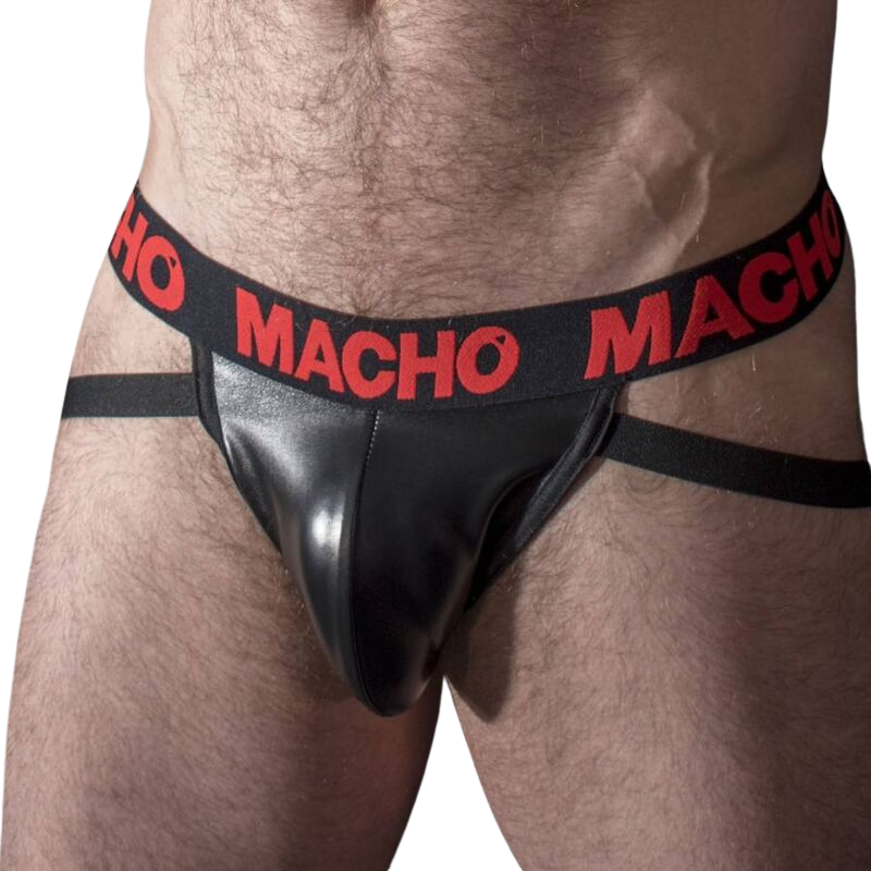 MACHO MX25RC jockstrap od crvene umjetne kože · Veličina: L