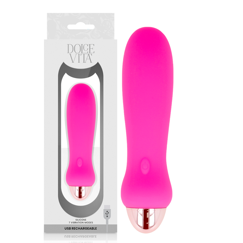 Dolce Vita Five, mini vibrator na punjenje, ružičasti