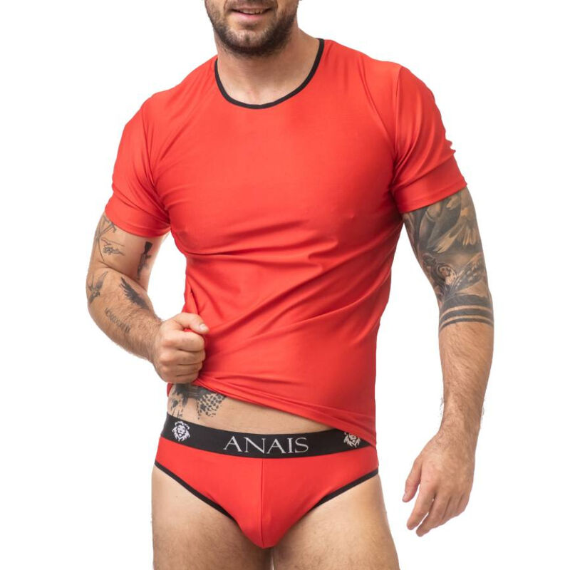 Muška majica od mikrofibre koja prati liniju tijela, s kontrastnim rubom i ugodno mekim osjećajem ANAIS