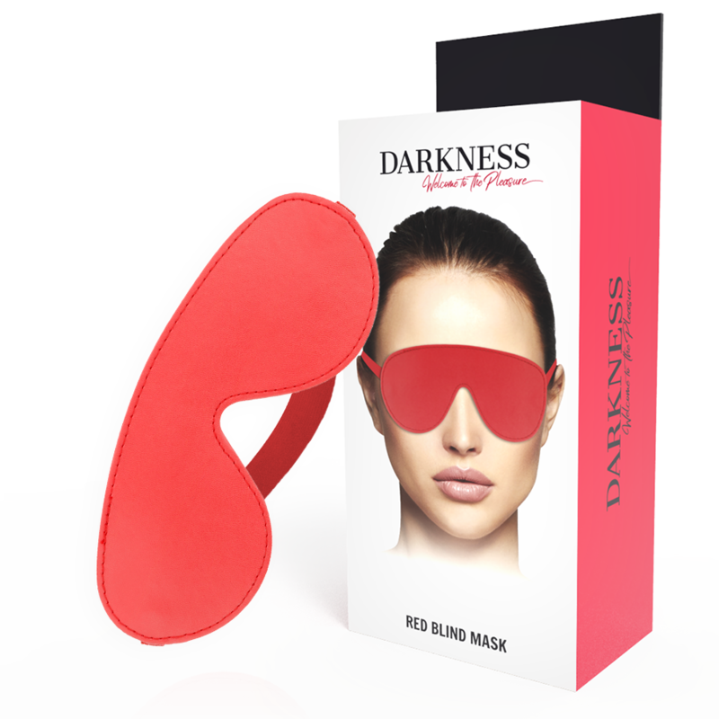 Crveni povez za oči DARKNESS BONDAGE od PVC-a