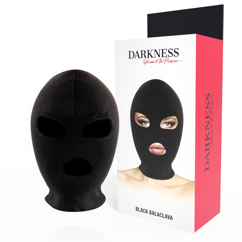 DARKNESS BDSM maska s otvorima za usta i oči