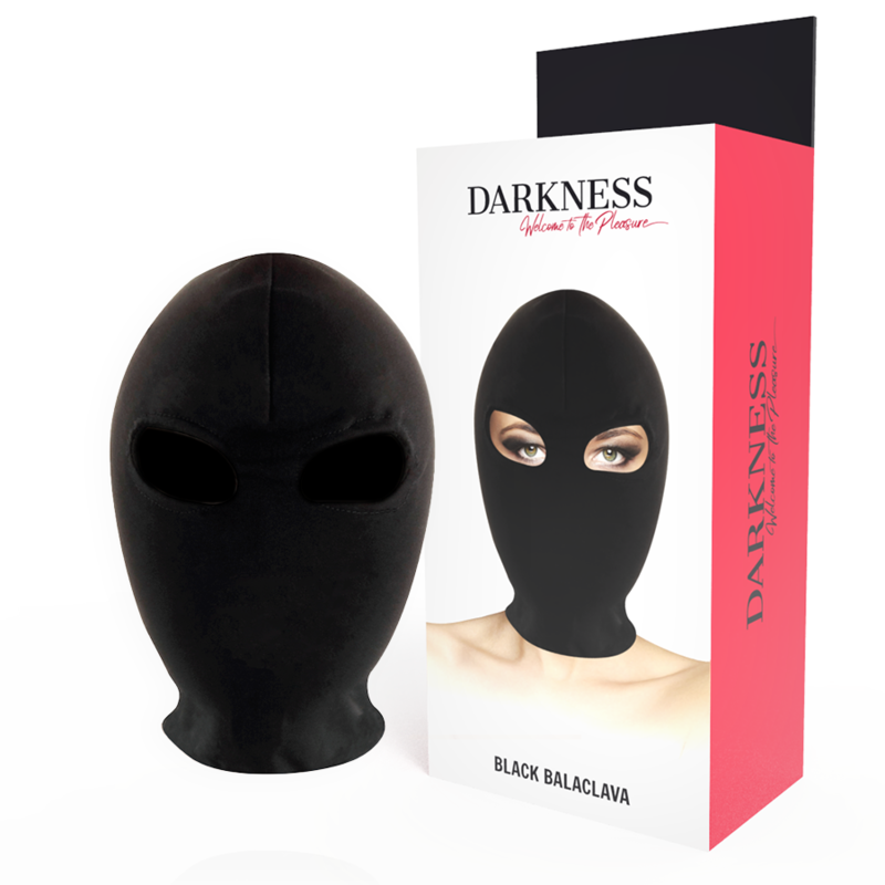 DARKNESS maska za bondage s otvorom za oči, crna