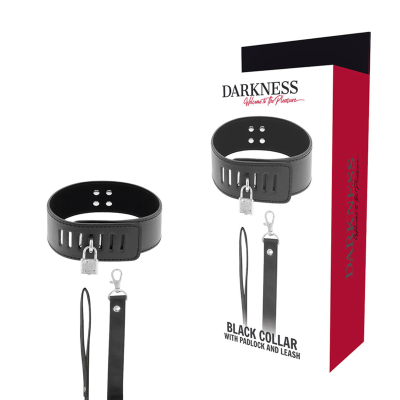 DARKNESS BDSM ogrlica s lokotom i lancem