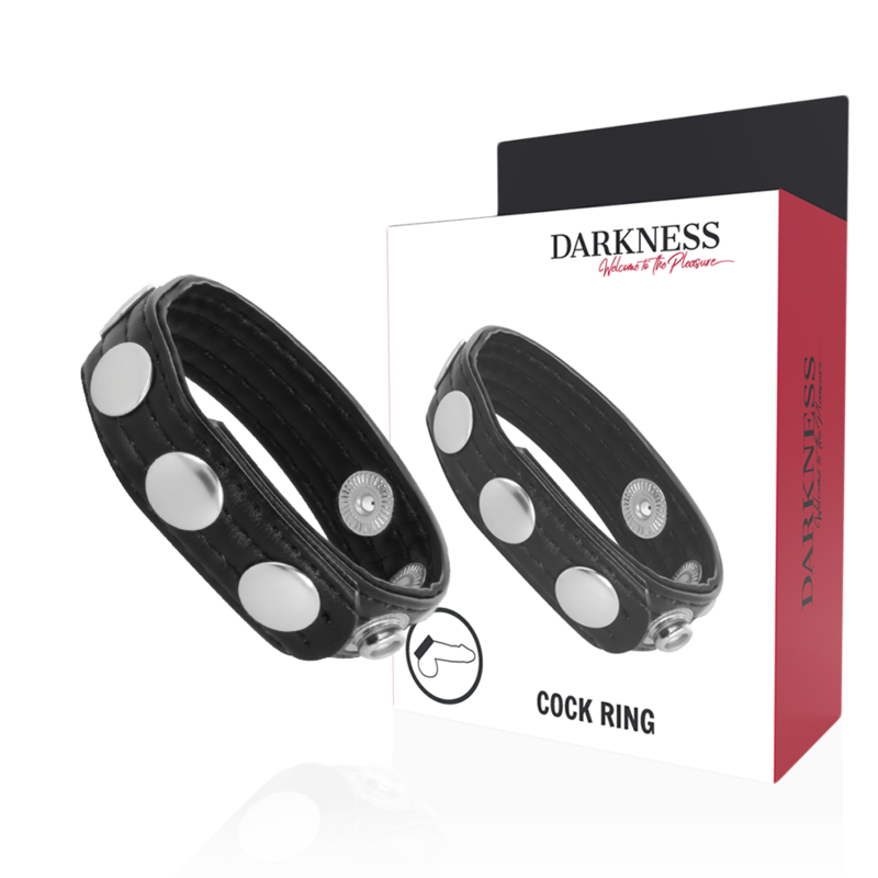 DARKNESS SENSATIONS kožni prsten za penis bez vibracija