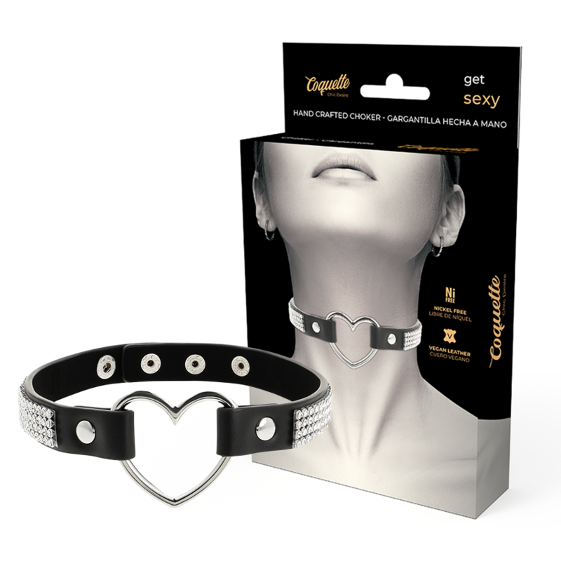 BDSM ogrlica Coquette Chic Desire sa srcem