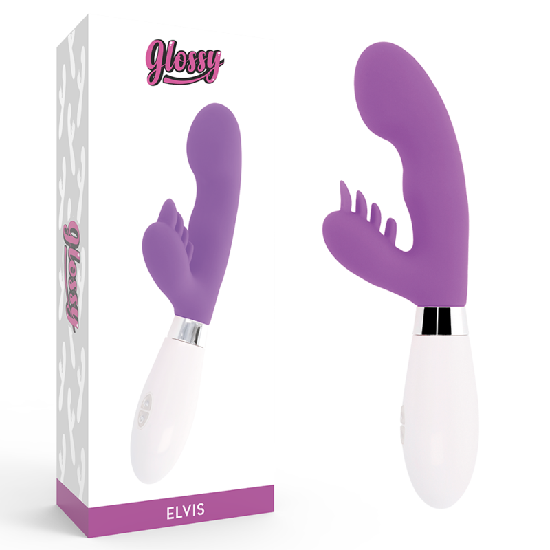 GLOSSY Elvis zečji vibrator, ljubičasti