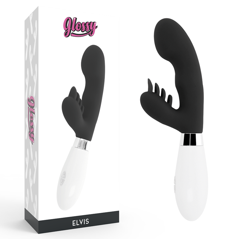 GLOSSY Elvis zec vibrator, crni